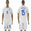 2016-2017 Greece team TOROSIDIS #15 white soccer jersey home