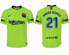 2018-2019 Barcelona thailand version #21 ANDRE GOMES green soccer jersey away