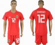 2018 World cup Swedish #12 JOHNSSON red goalkeeper soccer jersey