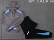 2024-2025 Tottenham Hotspur Club dark gray sports Hooded Sweatshirt with Long Trousers F566