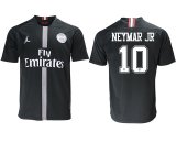 2018-2019 Paris saint germain Jordan #10 NEYMAR JR thailand version black soccer jersey away