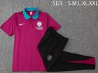 2024-2025 Paris Saint-Germain club red black soccer uniforms with long shorts C1083