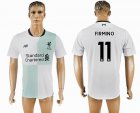 2017-2018 Liverpool club #11 FIRMINO thailand version white soccer jersey away