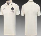 2023-2024 Paris Saint-Germain club beige polo soccer shirts C1013