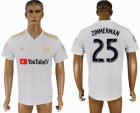 2018-2019 Los Angeles FC thailand version #25 ZIMMERMAN white soccer jersey away