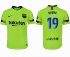 2018-2019 Barcelona thailand version #19 DIGNE green soccer jersey away