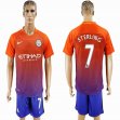 2016-2017 Manchester city club STERLING #7 orange soccer jersey away