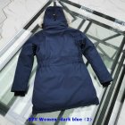 Women Canada Goose Down Chilliwack Bomber Hooded Warm Coat Fur Windbreaker parka 07-blue 02