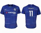 2018-2019 Chelsea club thailand version #11 PEDRO blue soccer jersey home