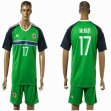 2016 Northern Ireland team MCNAIR #17 green soccer jerseys home
