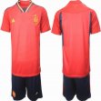 2022 World Cup Spain team red soccer jerseys home-HQ