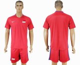 2016-2017 Singapore team red soccer jersey home