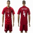 2016 Czech Republic team BARTOSAK #4 red soccer jersey home