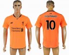 2017-2018 Liverpool #10 COUTINHO Thailand version orange soccer jersey away