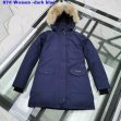 Women Canada Goose Down Chilliwack Bomber Hooded Warm Coat Fur Windbreaker parka 07-blue