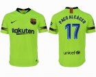 2018-2019 Barcelona thailand version #17 PACOALCACER green soccer jersey away