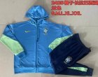 2024-2025 Brazil team skyblue blue sports Hooded Sweatshirt with Long Trousers F560