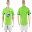 2016-2017 VfL Wolfsburg club green soccer jersey home