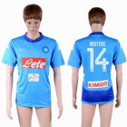 2017-2018 Naples thailand version #14 MERTENS skyblue soccer jersey away