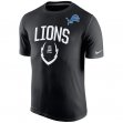 Professional customized Detroit Lions T-Shirts black