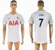 2017-2018 Tottenham Hotspur #7 SON Thailand version white soccer jersey home