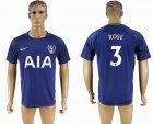 2017-2018 Tottenham Hotspur #3 ROSE thailand version blue soccer jersey away