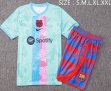 2023-2024 Barcelona Club light green red blue soccer vest uniforms D877