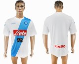 2016-2017 Naples thailand version white soccer jersey away