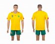 2014 World Cup Cameroon Team yellow soccer jersey away