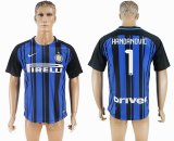 2017-2018 Inter Milan Thailand version #1 HANDANOVIC blue black soccer uniforms home