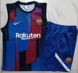 2023-2024 Barcelona Club blue red soccer vest uniforms D896