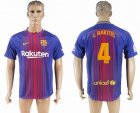 2017-2018 Barcelona club thailand version #4 I.RAKITIC blue red soccer jersey home