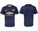 2018-2019 Manchester united thailand version blue soccer jersey away