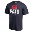 Professional customized New England Patriots T-Shirts blue-2