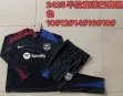 2024-2025 Barcelona club black kid Soccer uniforms with Long Trousers E806