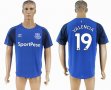 2017-2018 Everton FC thailand version #19 VALENCIA blue soccer jersey home