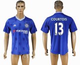 2016-2017 Chelsea FC thailand version COURTOIS #13 blue soccer jersey home