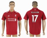 2018-2019 Liverpool Thailand version #17 KLAVAN red soccer jersey