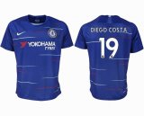 2018-2019 Chelsea club thailand version #19 DIEGO COSTA blue soccer jersey home