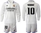 2022-2023 Real Madrid club #10 MODRIC white long sleeves soccer jersey home