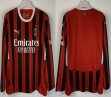 2024-2025 AC Milan club thailand version red long sleeves soccer jerseys home