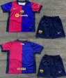 2024-2025 Barcelona club red blue Kid soccer jerseys home