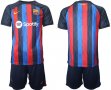 2022-2023 Barcelona club red blue soccer jerseys home