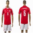 2015-2016 Switzerland national team WIDMER #6 jerseys red home