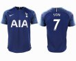 2018-2019 Tottenham Hotspur #7 SON thailand version blue soccer jersey away