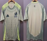 2024-2025 Mexico Team thailand version gray beige soccer jerseys away