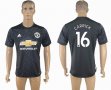 2017-2018 Manchester united #16 CARRICK thailand version black soccer jersey away