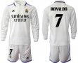 2022-2023 Real Madrid club #7 RONALDO white long sleeves soccer jersey home