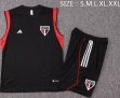 2023-2024 Sao Paulo club black soccer vest uniforms D879