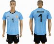 2018 World Cup Uruguay team #1 MUSLERA skyblue soccer jersey home